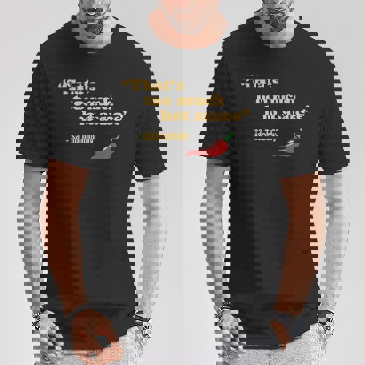 ホット&スパイシーフード ハバネロ チリ&ファニー ペッパーソース Tシャツ 面白い贈り物