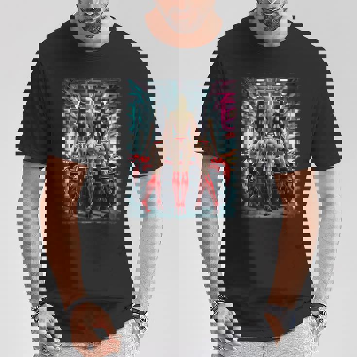 ホットガールオンtシャツ 男性用 セクシーブーティービキニモデル&車 Tシャツ 面白い贈り物