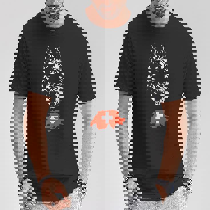 ホワイトスイスシェパード Tシャツ 面白い贈り物