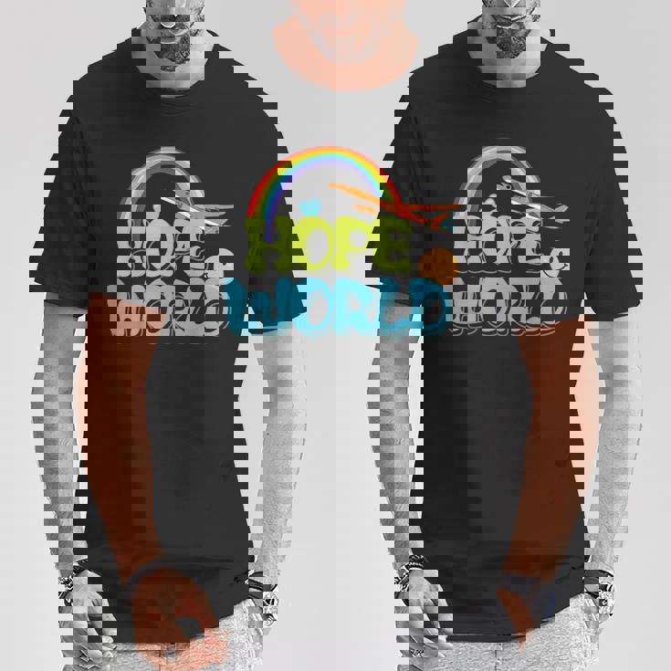 ホープレインボーワールド Tシャツ 面白い贈り物
