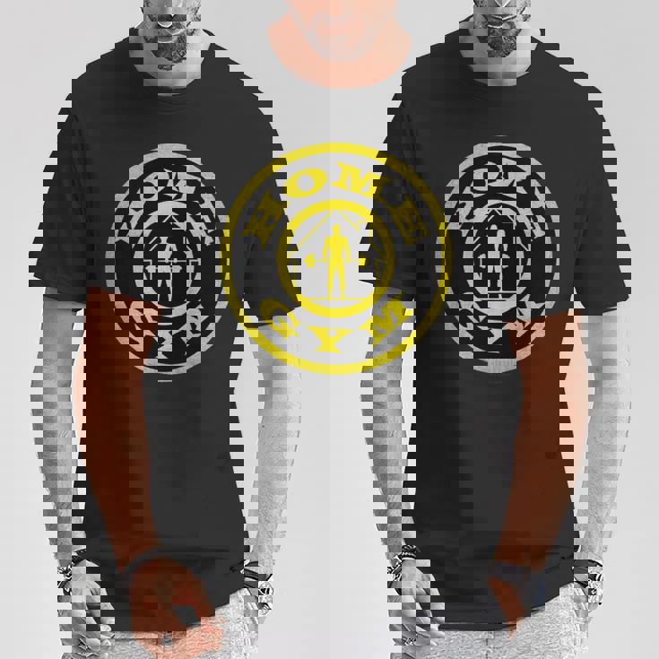 ホームジム アンティーク調ゴールドパロディー 長袖tシャツ Tシャツ 面白い贈り物