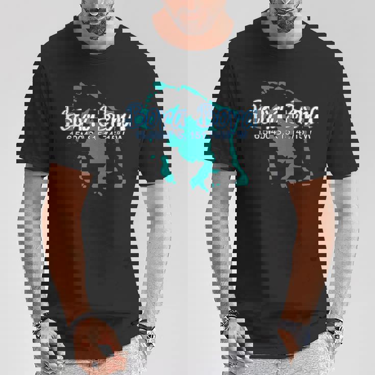 ボラボラ島のコーディネート、観光休暇。 Tシャツ 面白い贈り物