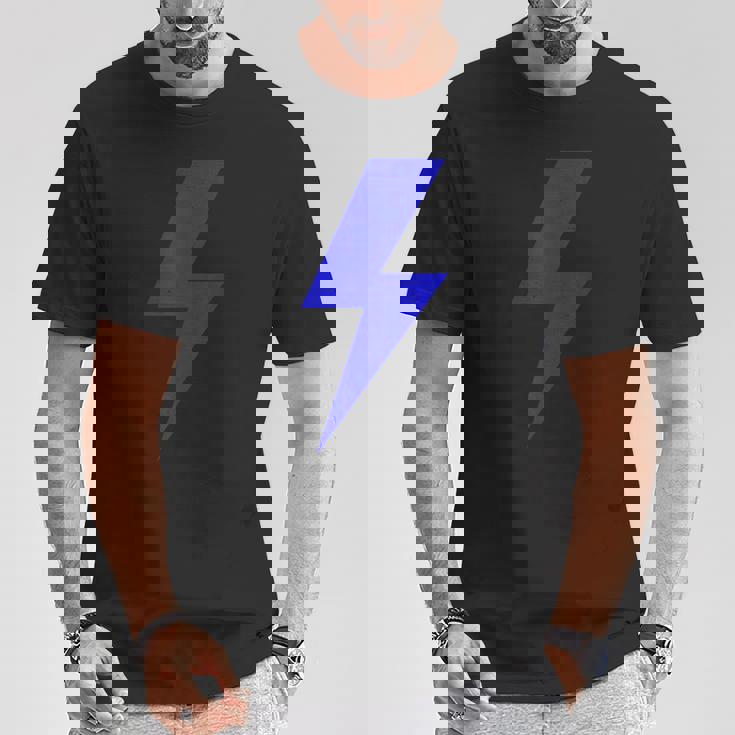 ボルト ライトニング ブルー デザイン チーム Tシャツ 面白い贈り物