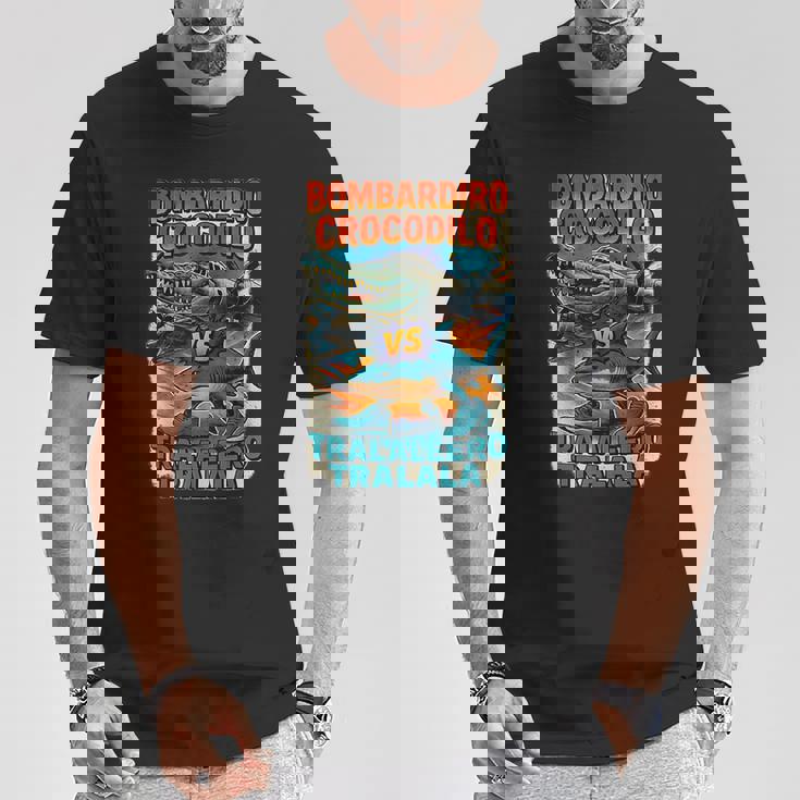 ボンバルディーロクロコダイロs トラレロトララーラ-イタリアンブレインロット Tシャツ 面白い贈り物