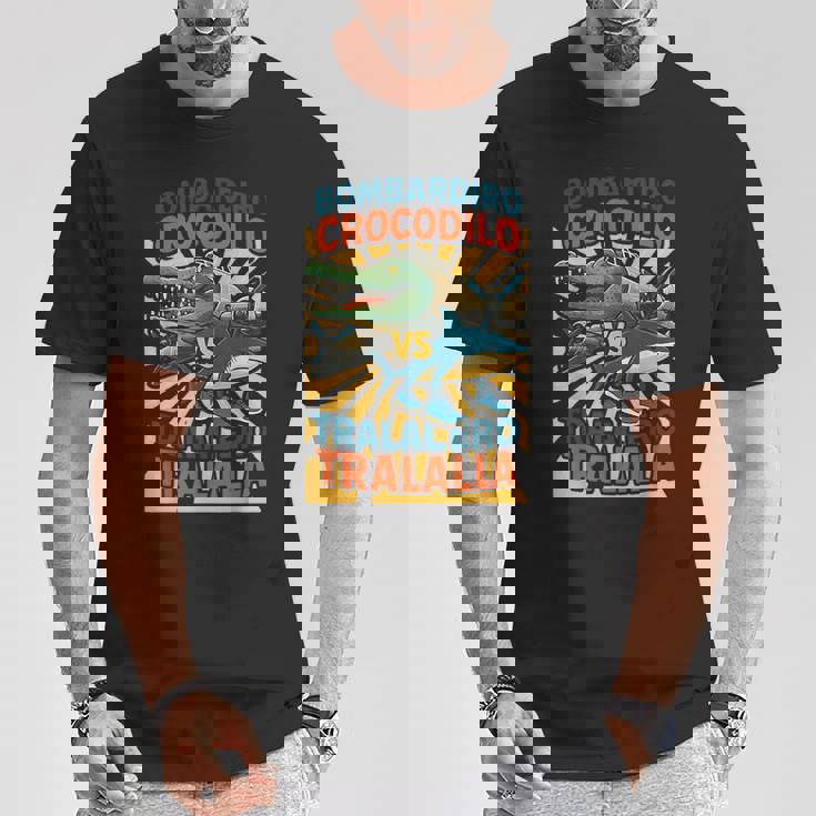 ボンバルディーロクロコダイロs トラレロトララーラ-イタリアンブレインロット Tシャツ 面白い贈り物