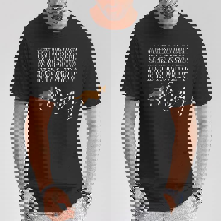 ボーダーコリー ギフト 犬 レッド オレンジ ブラウン 女の子 親友 Tシャツ 面白い贈り物