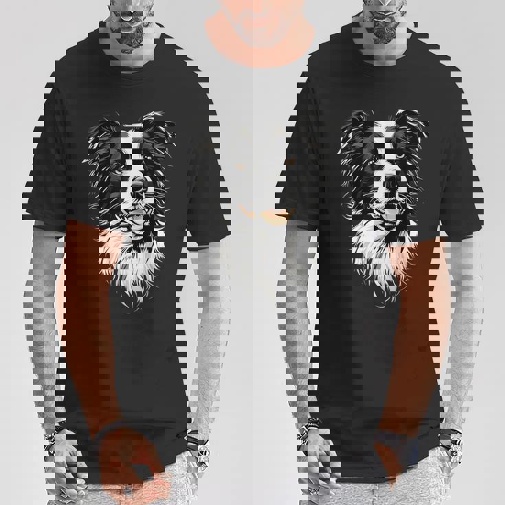 ボーダーコリー モチーフ 犬好き 子犬 かわいい ボーダーコリー Tシャツ 面白い贈り物