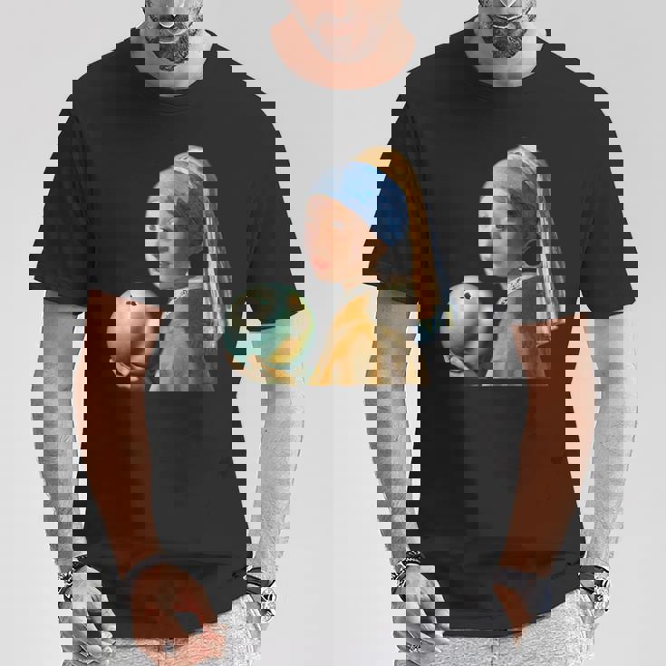 ボーリング 面白いtシャツ フェルメール ボウリング おもしろ ネタ 服 メンズ おもしろグッズ 大人 女性 ボウラー Tシャツ 面白い贈り物