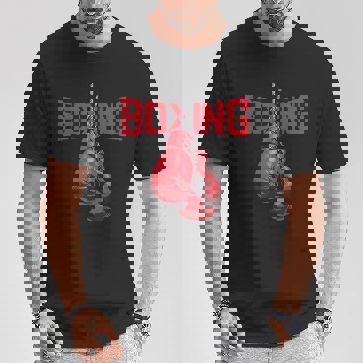 ボールド ボクシンググローブ キックボクシング ボクシング愛好家 ボクサー Tシャツ 面白い贈り物