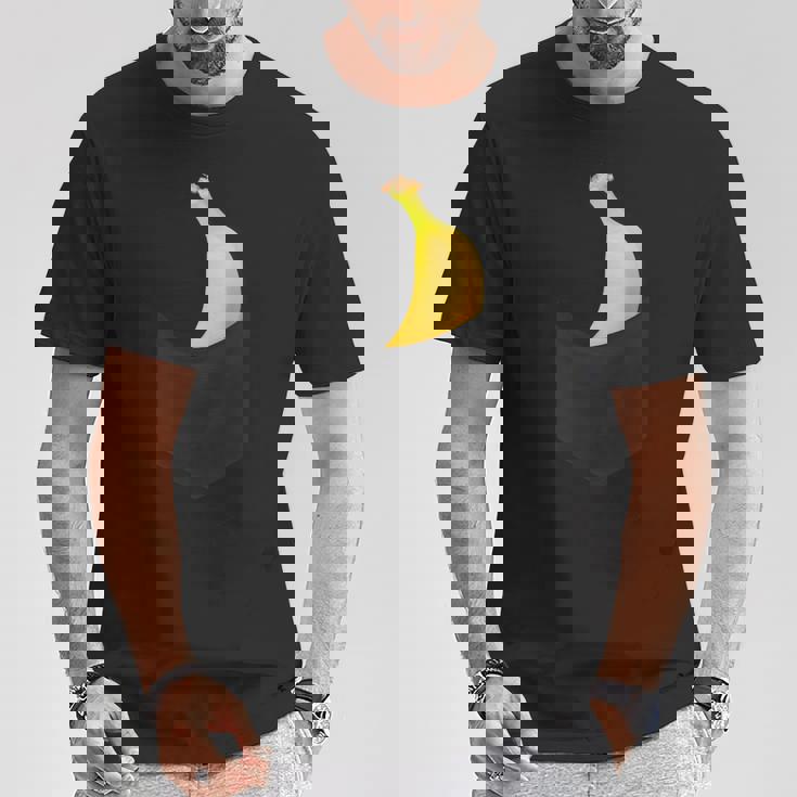 ポケットに入ったバナナフルーツ、胸に面白いバナナ。 Tシャツ 面白い贈り物