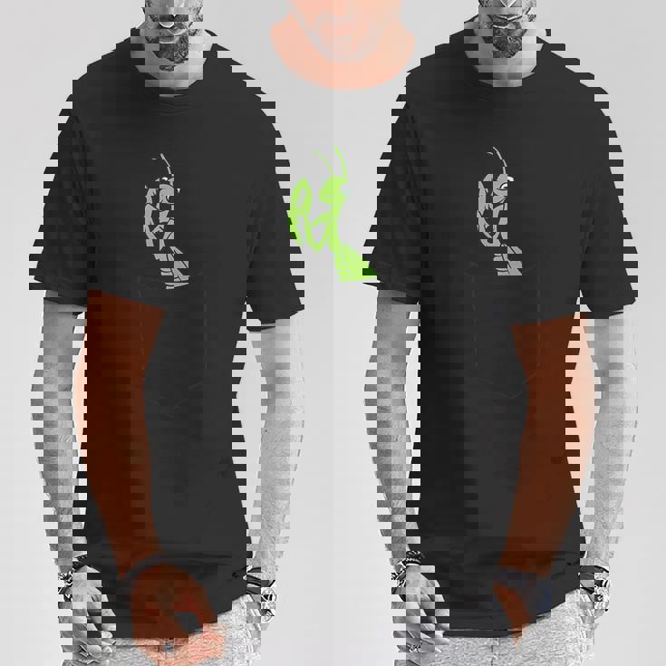 ポケット昆虫でカマキリを祈る カマキリを祈る Tシャツ 面白い贈り物