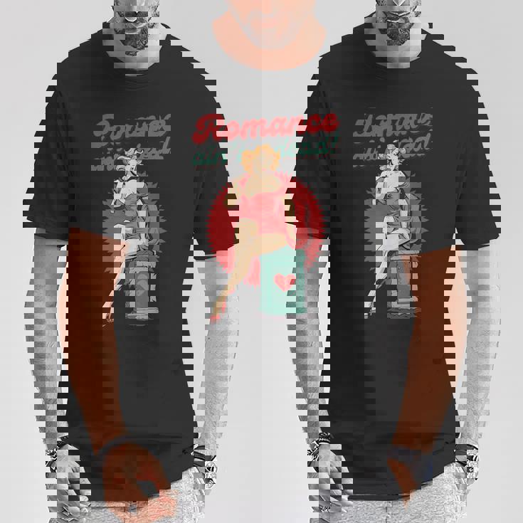 ポップアート ピンナップガール ロマンス Ain't Dead バレンタインシングル Tシャツ 面白い贈り物