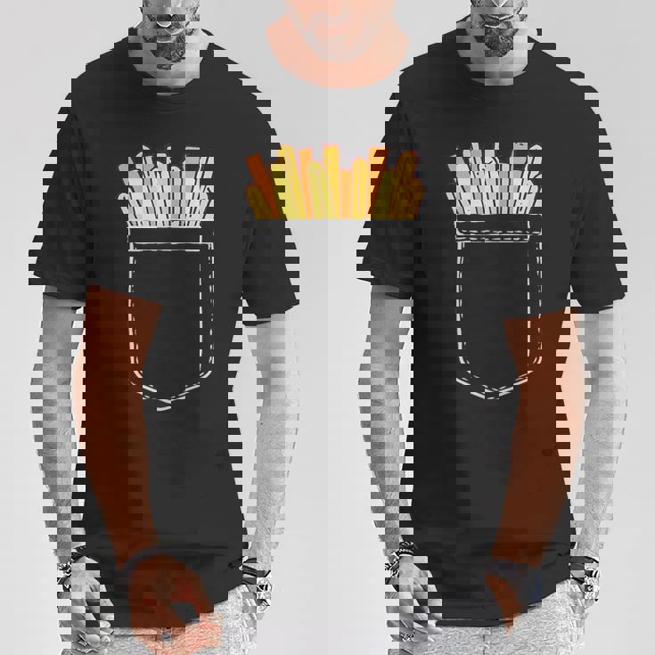 ポテト ポケット ポケットにポテト フライドポテト おもしろ ポテト好き Tシャツ 面白い贈り物