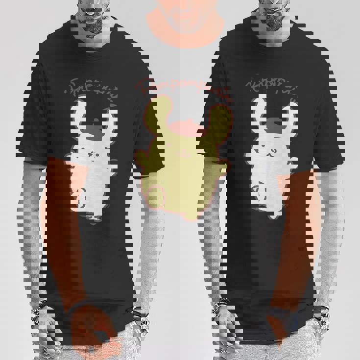 ポムポムプリン ジャンプ ダークカラー Tシャツ 面白い贈り物