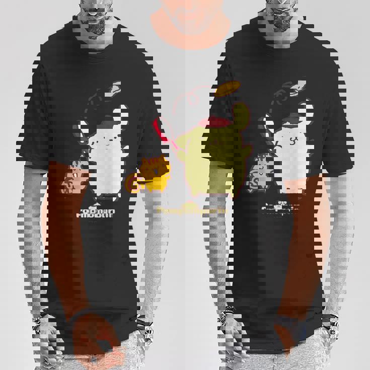 ポムポムプリン＆ベーグル Tシャツ 面白い贈り物