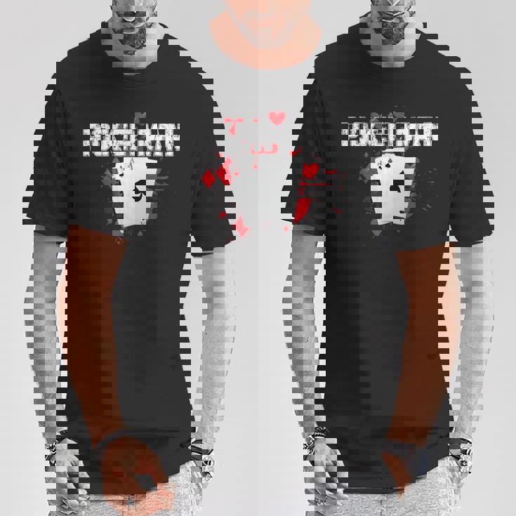 ポーカーマン、ポーカープレイヤー。 Tシャツ 面白い贈り物