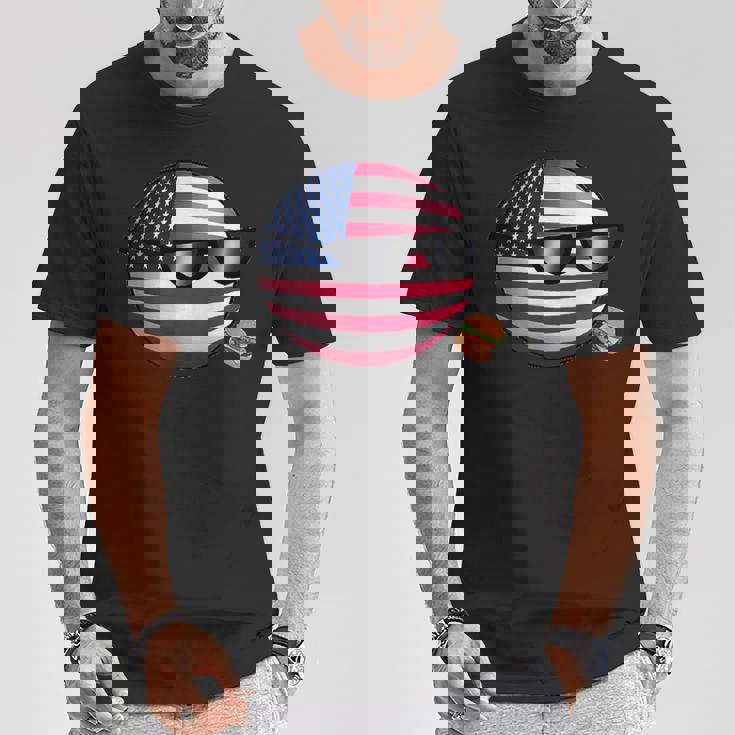 ポーランドボールusa Tシャツ 面白い贈り物