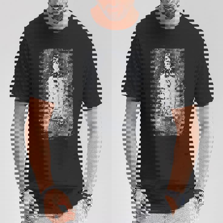 マイケル・ジャクソン バッド・ワールド・ツアー 1988年 白黒スプラッター Tシャツ 面白い贈り物