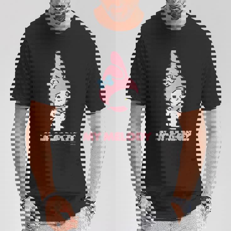 マイメロディ Usデザイン ふりむき Tシャツ 面白い贈り物