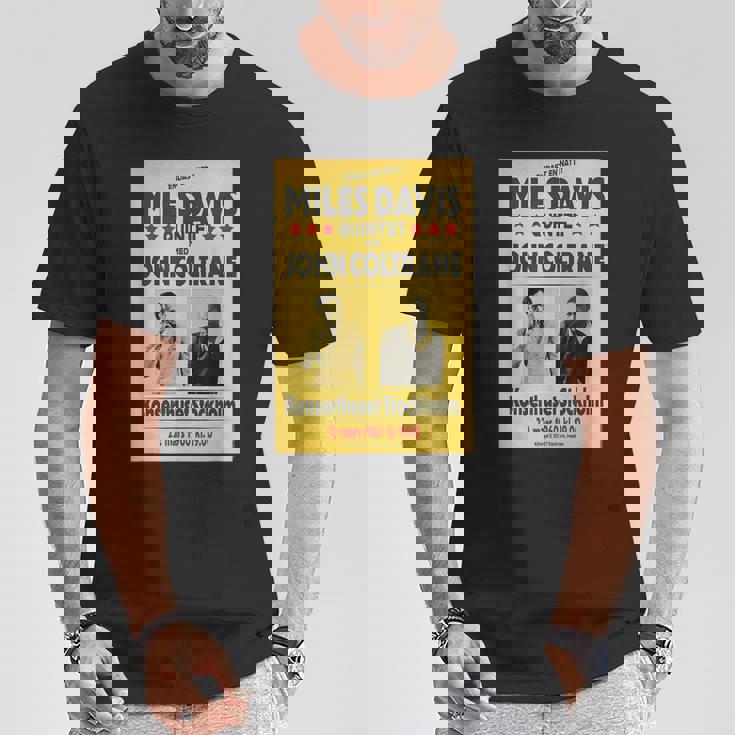 マイルス・デイビス・クインテットとジョン・コルトレーンストックホルム 1960 Tシャツ 面白い贈り物