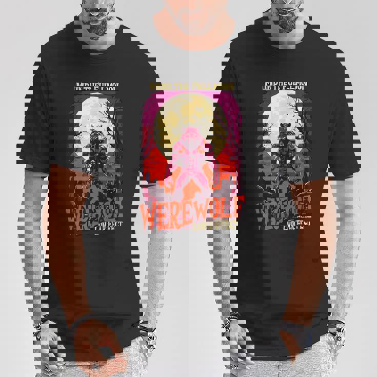 マインド・ザ・フルムーン 人狼 ハロウィン 不気味な人狼 Tシャツ 面白い贈り物