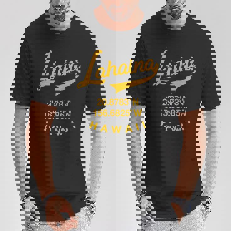 マウイ ラハイナ ハワイ レトロ ハワイアン Tシャツ 面白い贈り物