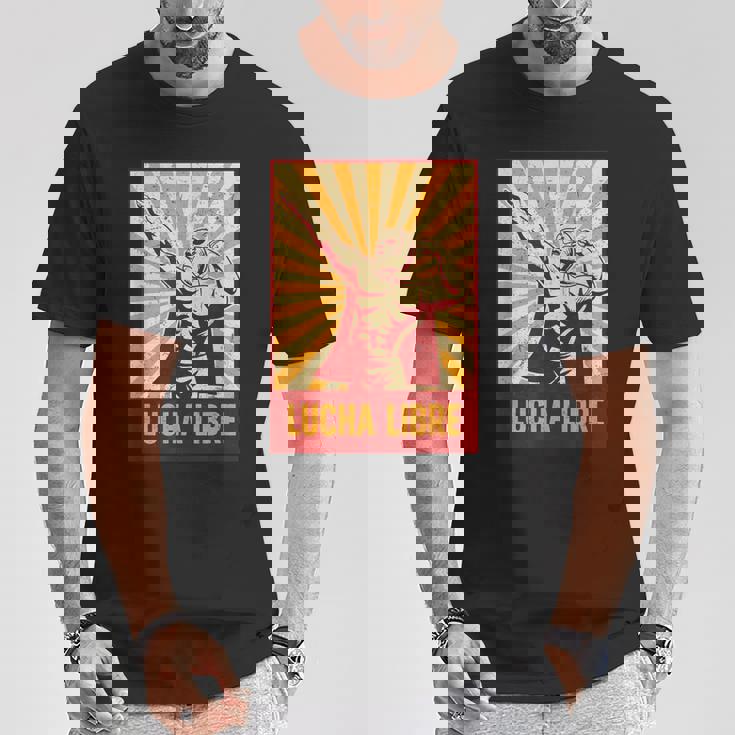 マスク付きレスラー – ルチャリブレ メキシカンレスリング Tシャツ 面白い贈り物