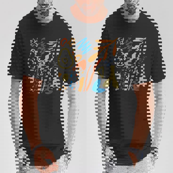 マティス 絵画 美的 アート 花 抽象 秋 Tシャツ 面白い贈り物