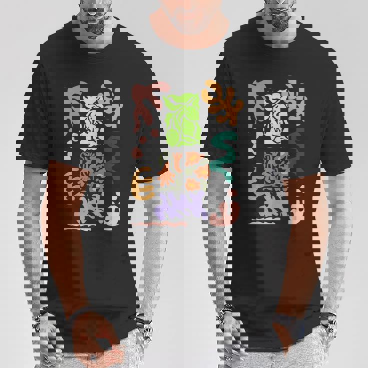 マティス風絵画 ボタニカル 花柄 抽象模様 Tシャツ 面白い贈り物