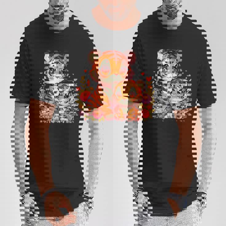 ママタイガー 赤ちゃん可愛い動物モチーフ Tシャツ 面白い贈り物