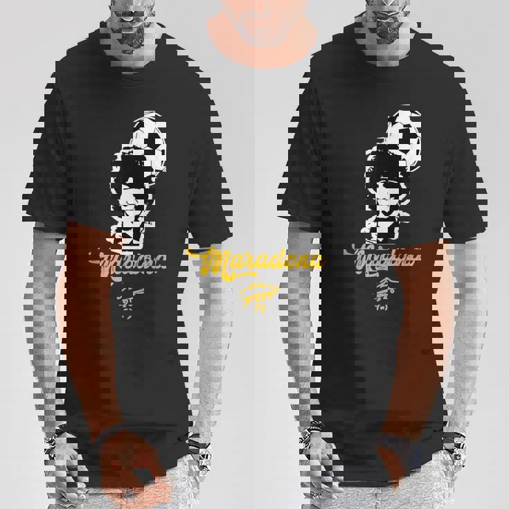 マラドーナフェイススマイル Tシャツ 面白い贈り物