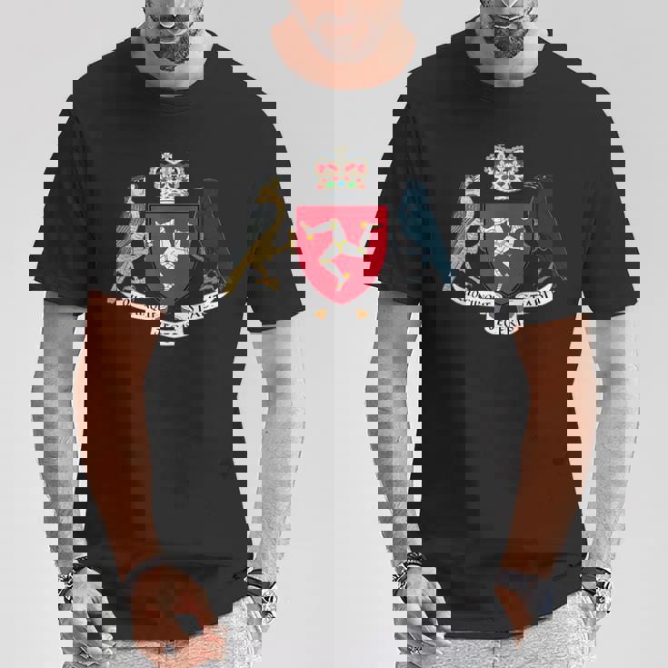 マン島の旗 3本の脚 マンの紋章 Tシャツ 面白い贈り物