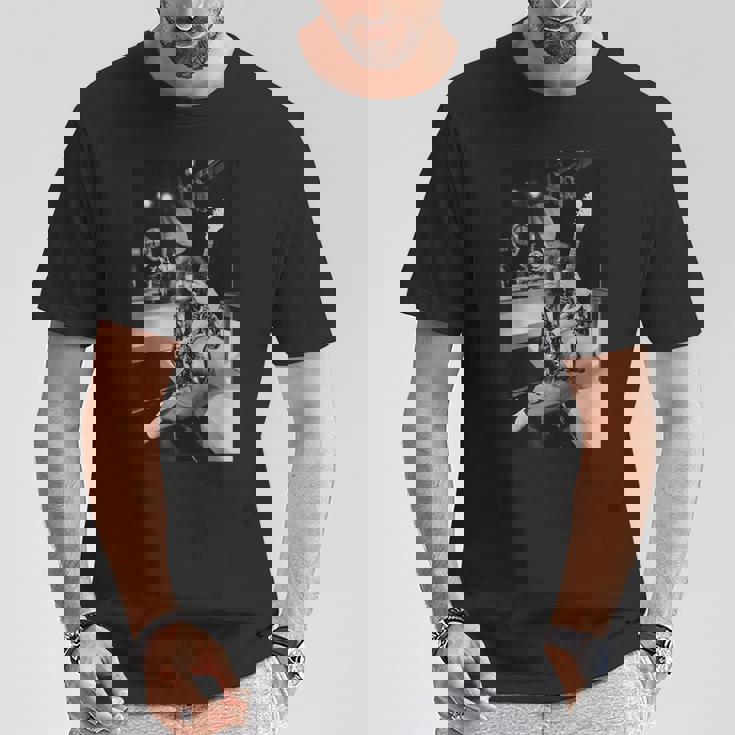 マーク・ボラン・T・レックス・オン・セット・ロック・オン・ウィズ45のテレビ番組1975 Tシャツ 面白い贈り物