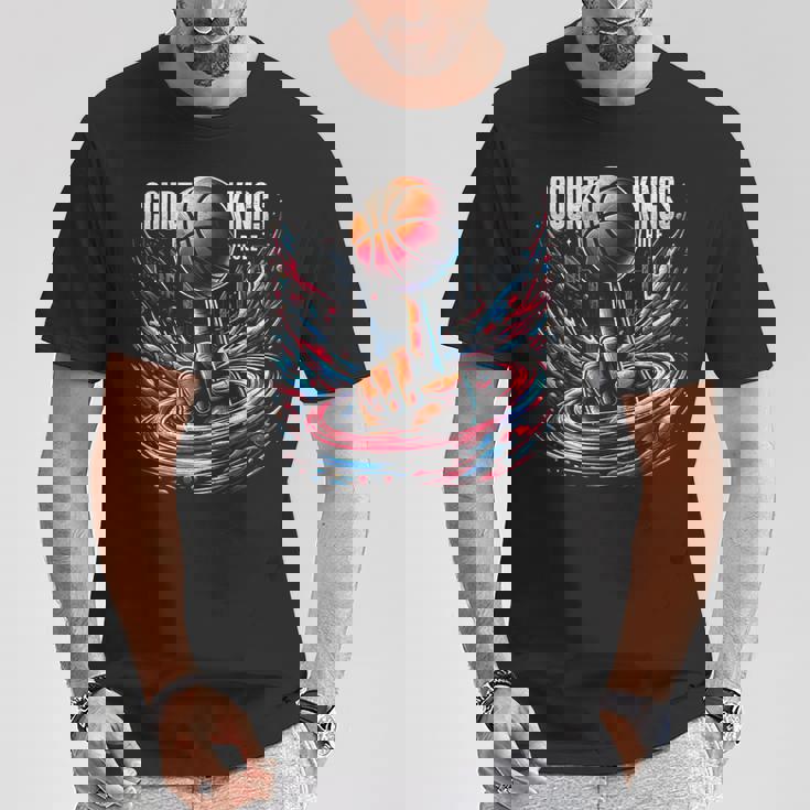 マーチ カレッジ バスケットボール トーナメント レトロ メンズ コート キングス Tシャツ 面白い贈り物