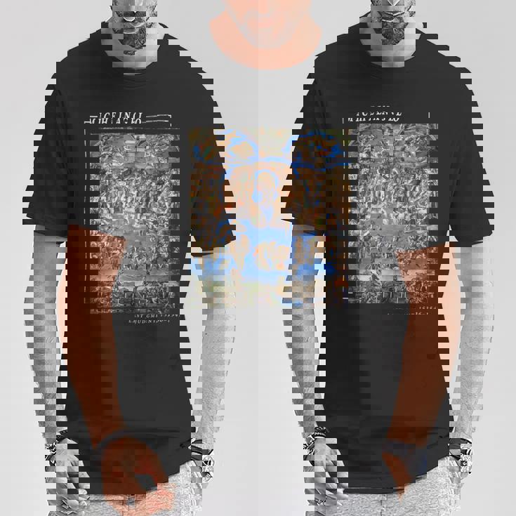 ミケランジェロ 絵画 最後の審判 美術愛好家のために Tシャツ 面白い贈り物