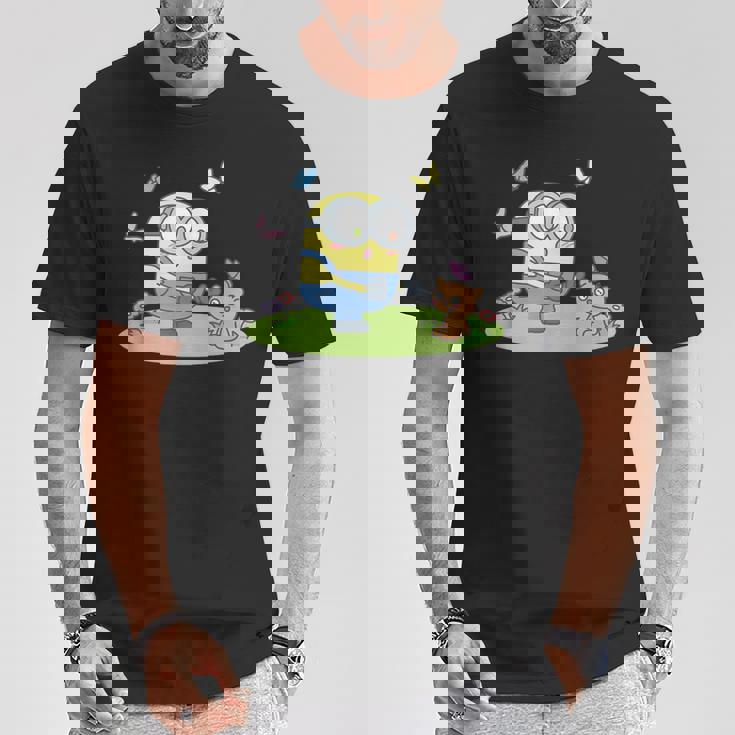 ミニオンズ ボブ&ティム バタフライ ピクニック 前後 Tシャツ 面白い贈り物