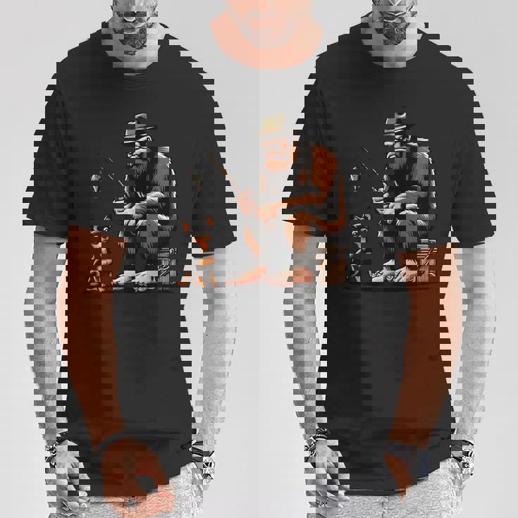 ミニチュア ピンシャー ビッグフット サスカッチ 犬 面白い 釣り Tシャツ 面白い贈り物