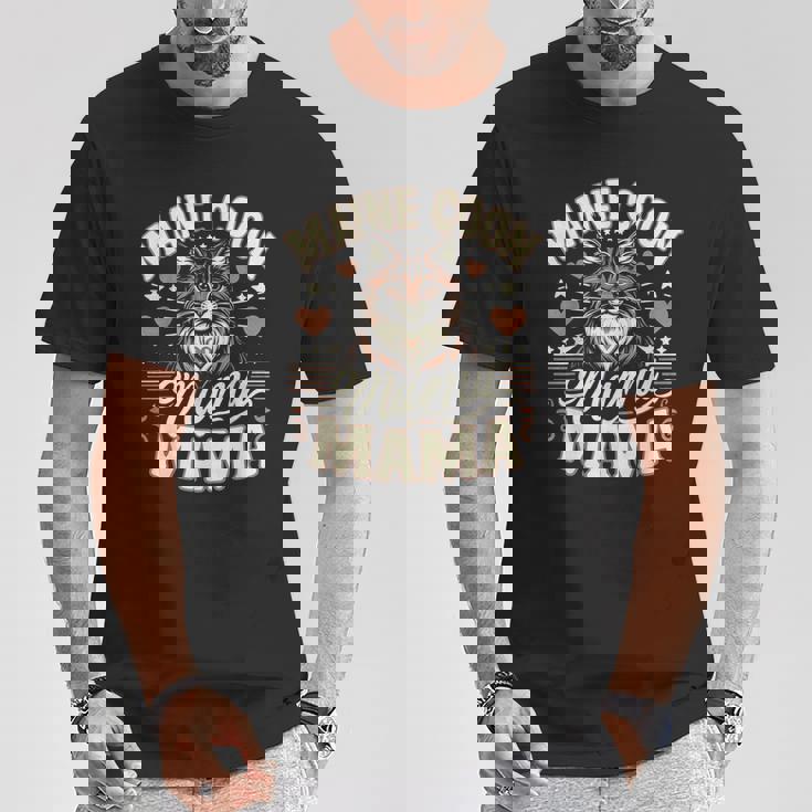 メインクーン猫種ペット-メインクーンママ Tシャツ 面白い贈り物