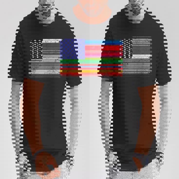 メキシコ アメリカ 国旗 アメリカ セラペ シンコ デ マヨ パーティー Tシャツ 面白い贈り物