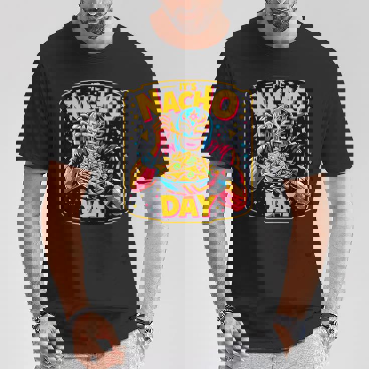 メキシコレスリング レスラー ルチャ・リブレ・ナチョ メキシコファイター Tシャツ 面白い贈り物