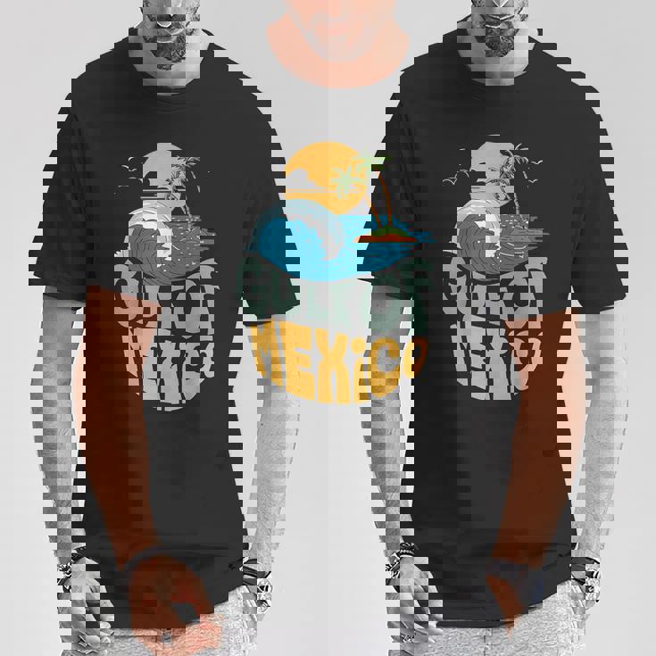 メキシコ湾 1550 レトロ ビーチ ゴルフォ・デ・メキシコ メンズ レディース Tシャツ 面白い贈り物