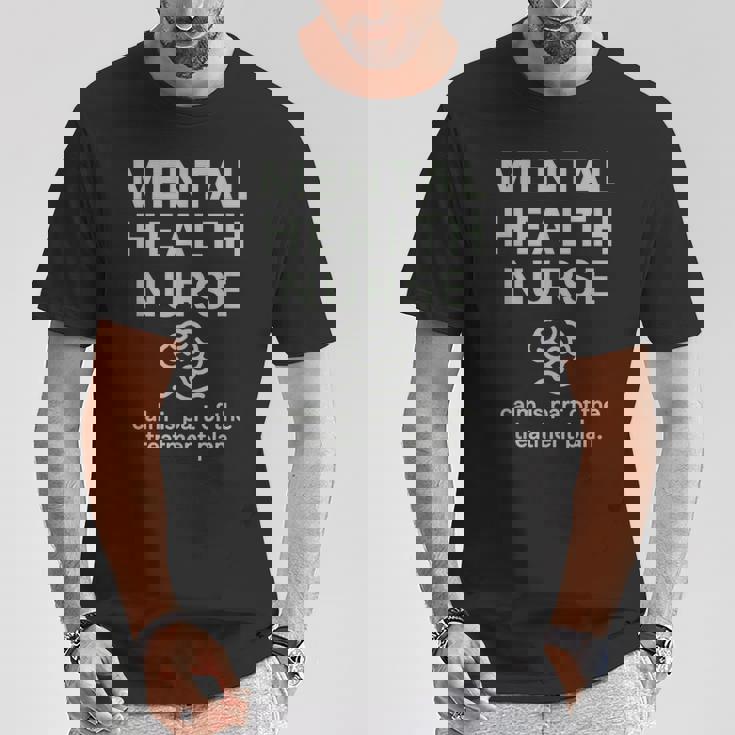 メンタルヘルス看護師の落ち着きはプランセラピストの一部です Tシャツ 面白い贈り物