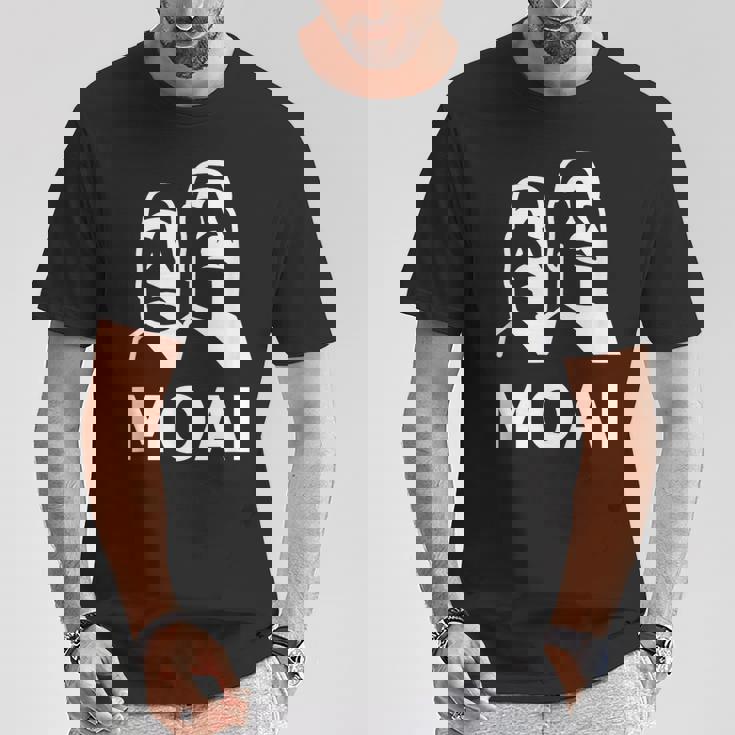 モアイ像 イースター島の頭 ポリネシア Tシャツ 面白い贈り物