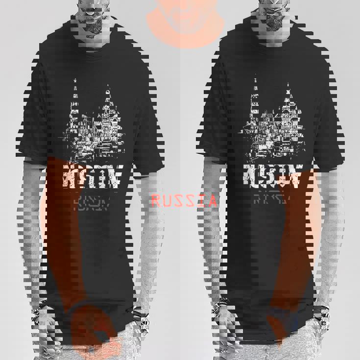 モスクワ ロシア Tシャツ 面白い贈り物
