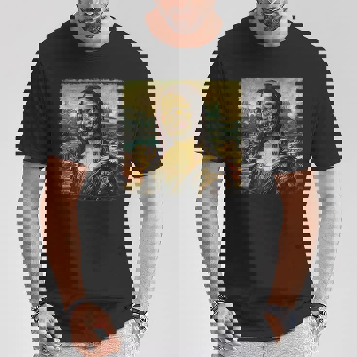 モナリザ ゾンビ ハロウィン 美術教師 モナリザ Tシャツ 面白い贈り物