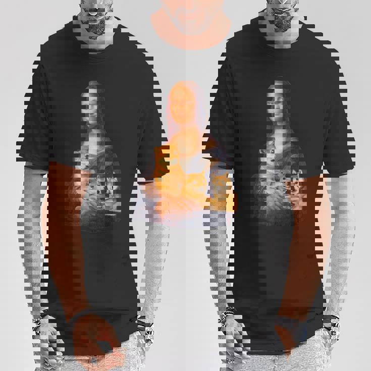 モナリザ 面白いtシャツ 柴犬 イヌ わんこ メンズ 犬好き グッズ かわいい おもしろ 面白い 服 ネタ Tシャツ 面白い贈り物