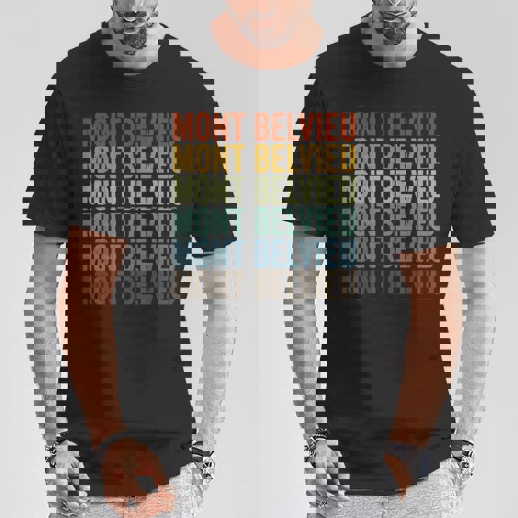 モンベルビュー シティ レトロ Tシャツ 面白い贈り物