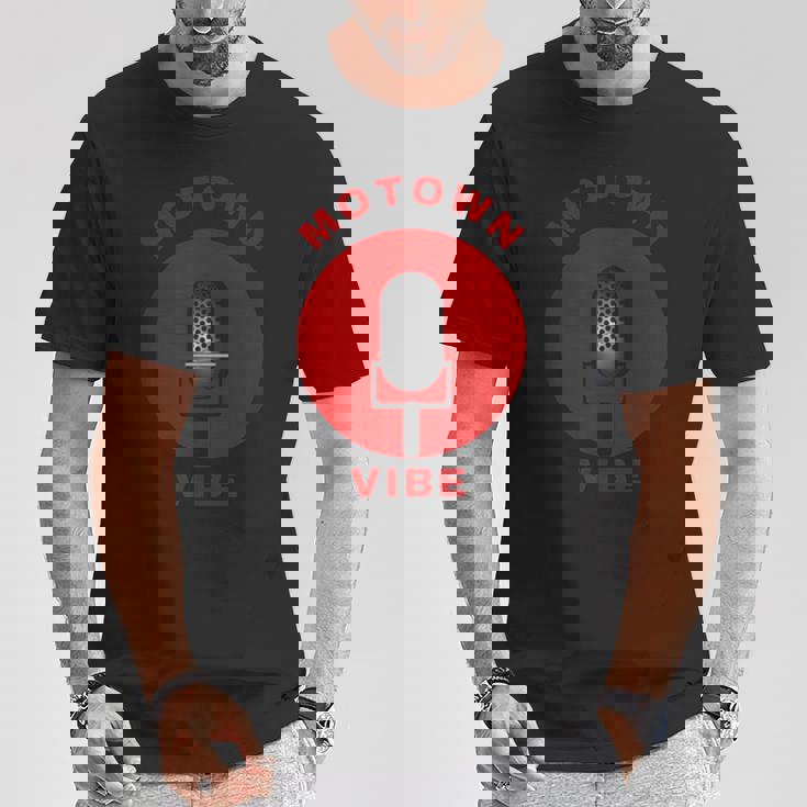 モータウン マイク バイブ ミュージック Tシャツ 面白い贈り物