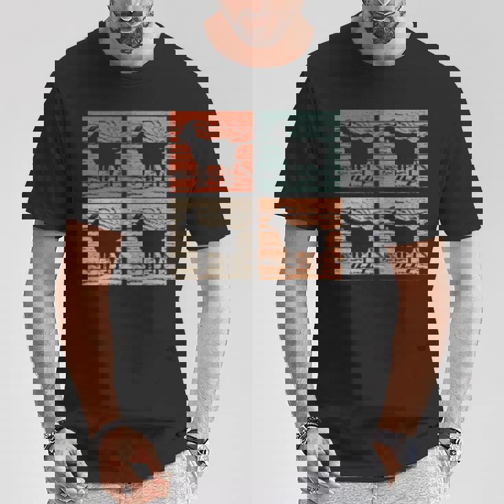 ヤギ レトロスタイル ヤギ好き ヤギ Tシャツ 面白い贈り物