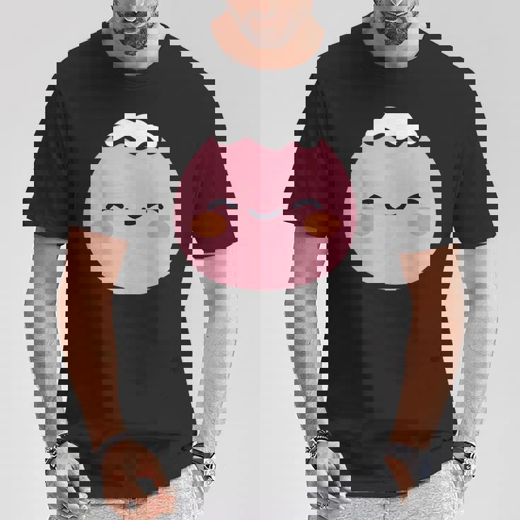 ユーモア餅 シンプルでミニマルな和スイーツ餅 Mochi Tシャツ 面白い贈り物